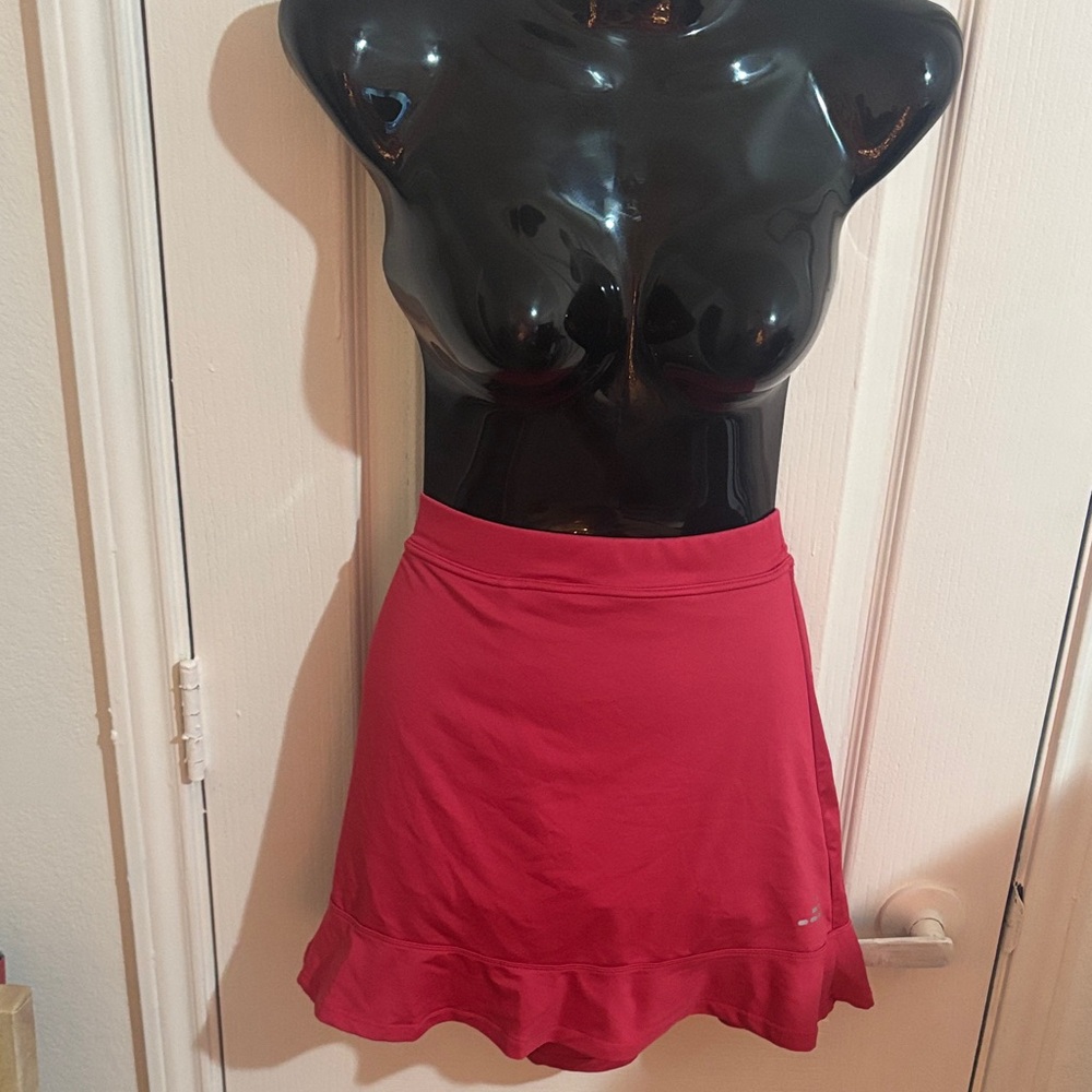 BCG Hot Pink Tennis Skirt with Ruffle Hem